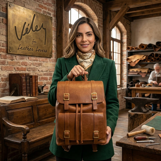 BOLSO CUERO PREMIUM VÉLEZ - Durabilidad 10 ãnos